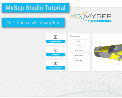 MySep Studio Tutorial #5 1: Open a v5 Legacy File - splash screen