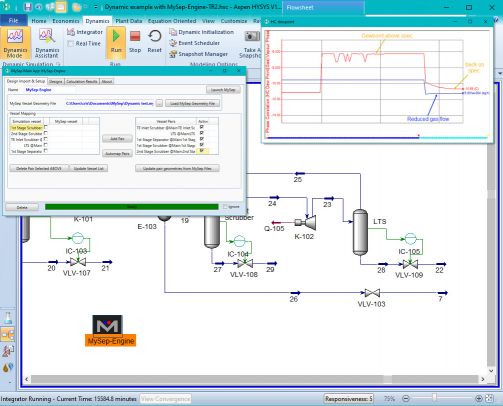 MySep Engine-HYSYS